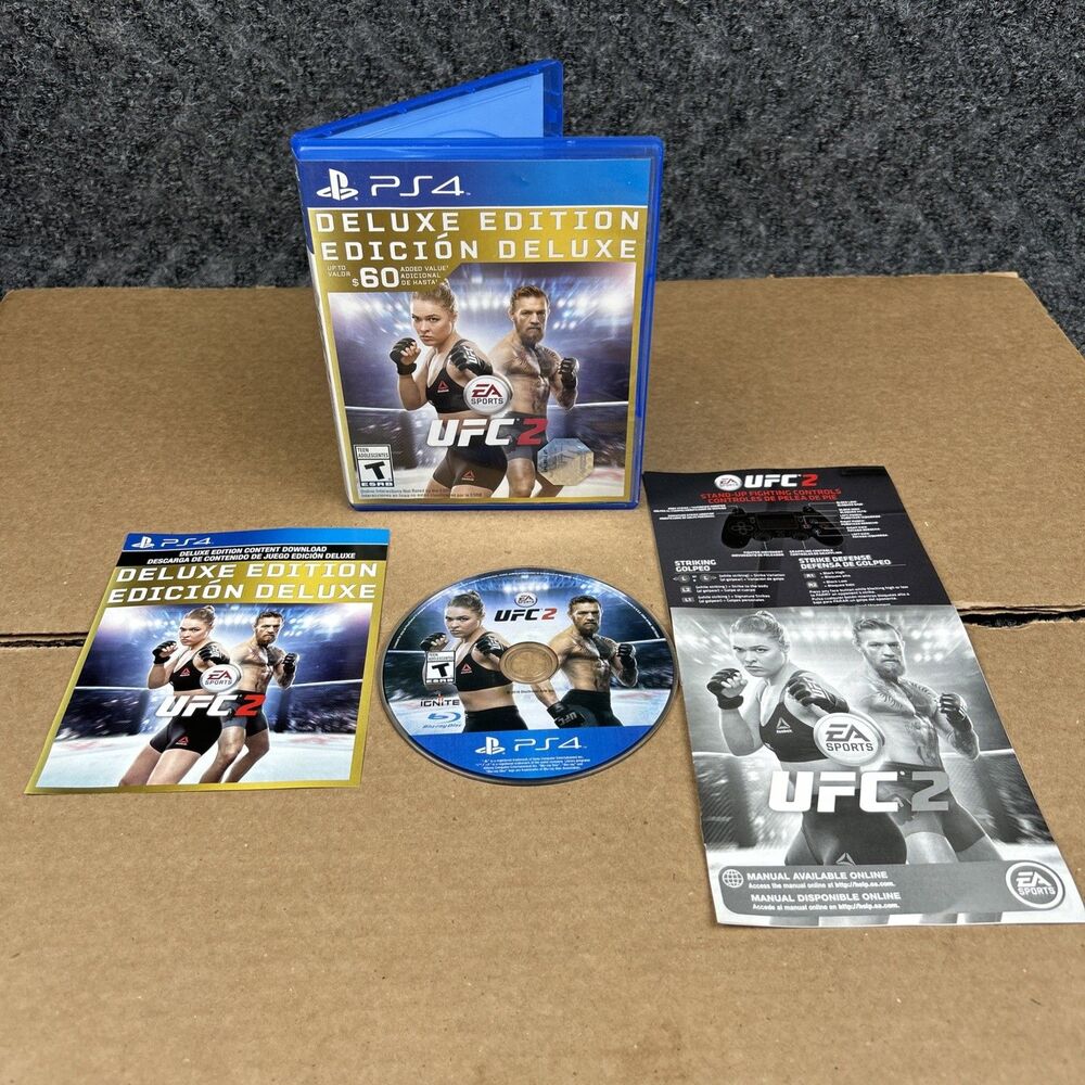 UFC 2 Deluxe Edition PS4 Video Game Multiplayer Fighting EA Sports